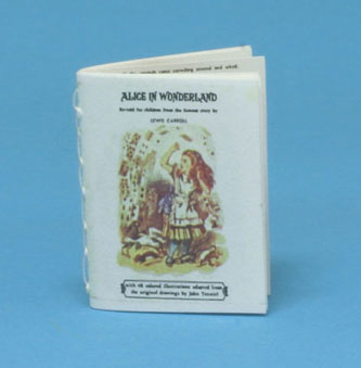 Dollhouse Miniature Alice In Wonderland, Readable, Antique Repro